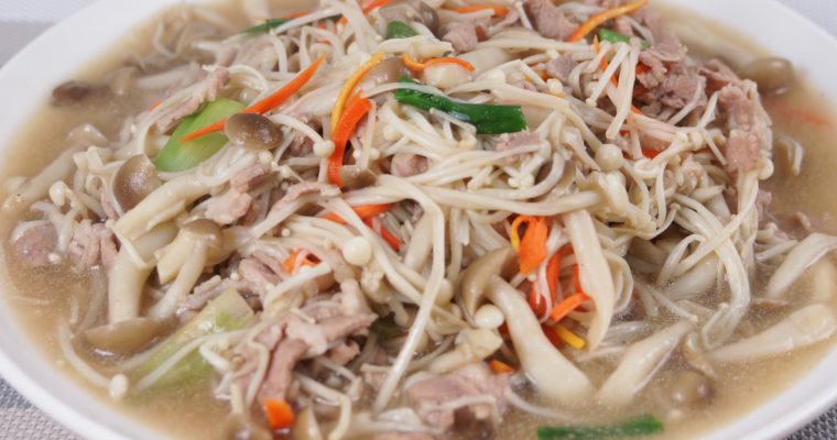 雙菇肉絲